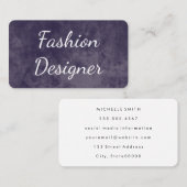 Carte De Visite Police élégante (Devant / Derrière)