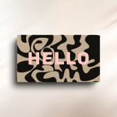 Carte De Visite Police en gras Super noir bleu rose Kraft