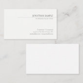 Carte De Visite Police en italique cursive simple Modèle professio (Devant / Derrière)