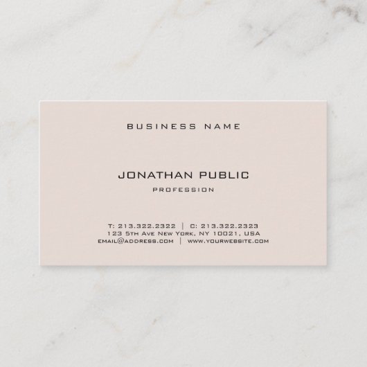 Carte De Visite Police gothique élégant Cool professionnel simple (Dos)