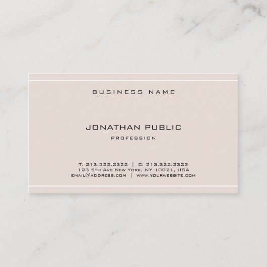 Carte De Visite Police gothique professionnelle Plaque élégante et (Dos)