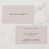 Carte De Visite Police gothique sophistiquée Moderne Élégante Plai (Devant / Derrière)