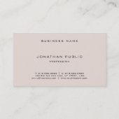 Carte De Visite Police gothique sophistiquée Moderne Élégante Plai (Dos)