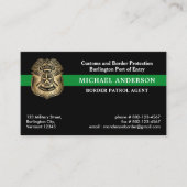 Carte De Visite Police militaire Contrôle fédéral des frontières C (Devant)