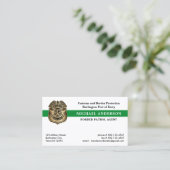 Carte De Visite Police militaire fédérale US Code QR de la frontiè (Debout devant)