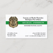 Carte De Visite Police militaire fédérale US Code QR de la frontiè (Devant)