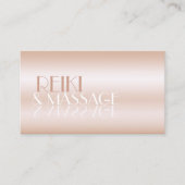 Carte De Visite Police miroir doré Rose clair chatoyant (Devant)