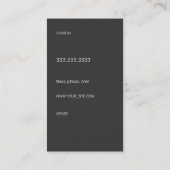 Carte De Visite Police moderne (Dos)