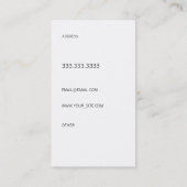 Carte De Visite Police moderne (Dos)