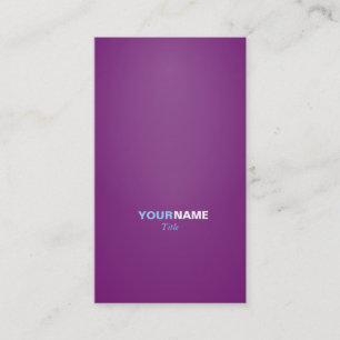 Carte De Visite Police moderne dans deux couleurs avec (pourpre)