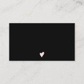 Carte De Visite police moderne en gras noir blanc ordre merci (Dos)