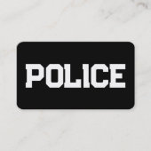 Carte De Visite Police noir (Devant)