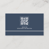 Carte De Visite Police Officer Law Enforcement QR Code (Dos)