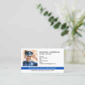 Carte De Visite Police Officier Service D'Application De La Loi Pe (Debout devant)