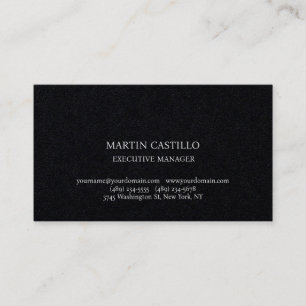 Carte De Visite Police Serif Luxueux et Élégant pour Professionnel