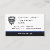 Carte de visite Police Thin Blue Line Logo (Devant)
