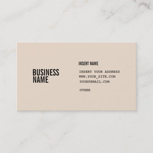 Carte De Visite Polices condensées par amande (Devant)