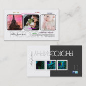 Carte De Visite Polices de modèle/DO-IT-YOURSELF de portefeuille P (Devant / Derrière)