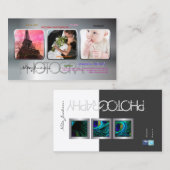 Carte De Visite Polices de modèle/DO-IT-YOURSELF de portefeuille P (Devant / Derrière)