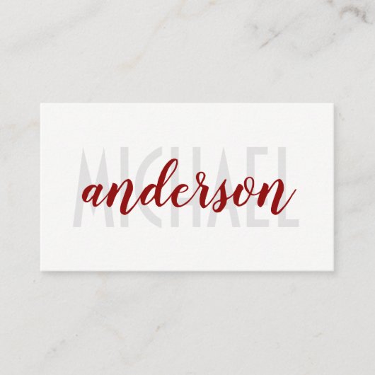 Carte De Visite Polices en couche | Simple (Devant)