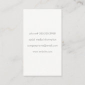 Carte De Visite Polices mixtes (colorées) (Dos)