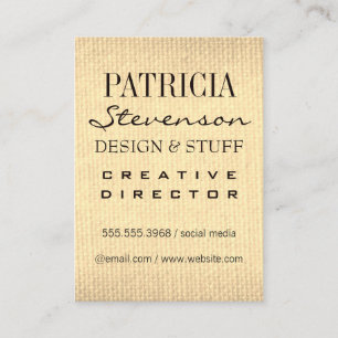 Carte De Visite Polices mixtes / Texture sépia