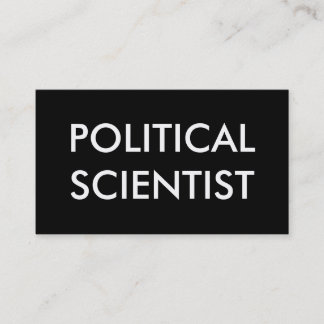 Carte De Visite politologue
