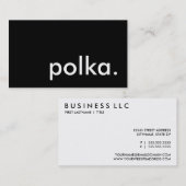 Carte De Visite polka. (Devant / Derrière)