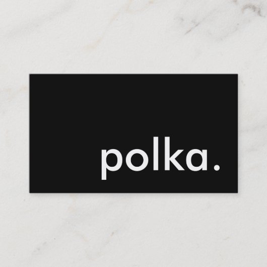 Carte De Visite polka. (Devant)