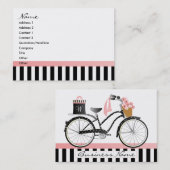 Carte De Visite Polka Dot Bike avec cadeau (Devant / Derrière)