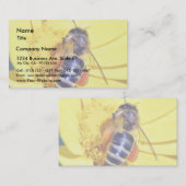 Carte De Visite Pollen des fleurs d'abeilles (Devant / Derrière)