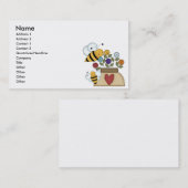 Carte De Visite pollinisation heureuse (Devant / Derrière)