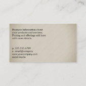 Carte De Visite Polonais (Dos)