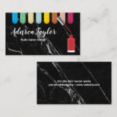 Carte De Visite Polonais | Ongles colorées agrafées (Devant / Derrière)