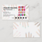 Carte De Visite Polonais | Pédicure à la manucure (Devant / Derrière)