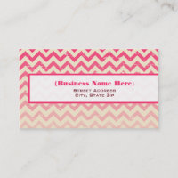 Carte de visite polyvalent de zigzag rose d'Ombre