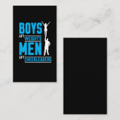 Carte De Visite Pom-pom girl d'ascenseur d'hommes de poids (Devant / Derrière)