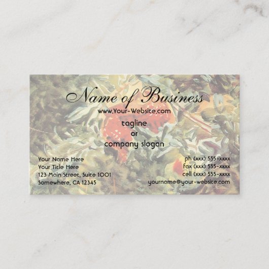 Carte De Visite Pomegranates II par John Singer Sargent (Devant)