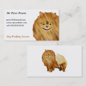 Carte De Visite Pomeranian (Devant / Derrière)