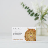 Carte De Visite Pomeranian (Debout devant)
