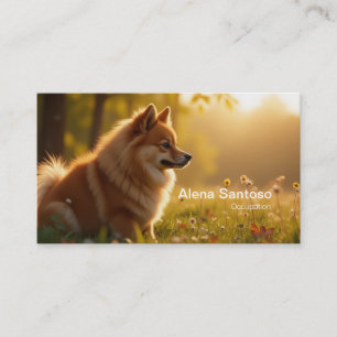 Carte De Visite Pomeranian Dog