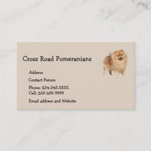 Carte De Visite Poméraniens Chien animal animal de compagnie aiman
