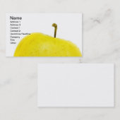 Carte De Visite Pomme d'or verte (Devant / Derrière)