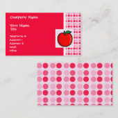 Carte De Visite Pomme rouge (Devant / Derrière)