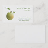 Carte De Visite Pomme verte (Devant / Derrière)