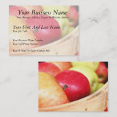 Carte De Visite Pommes au marché d'agriculteurs (Devant / Derrière)