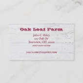 Carte De Visite Pommes dans le panier (Dos)