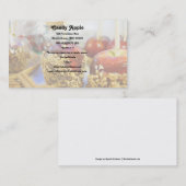 Carte De Visite Pommes d'arachide de caramel (Devant / Derrière)