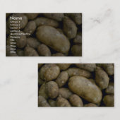 Carte De Visite Pommes de terre délicieuses (Devant / Derrière)