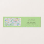 Carte De Visite Pommes et concombres, Bar à jus, détails (Intérieur déplié)